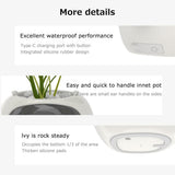 Pots, Planters & Accessories: Intelligent Flower Pot, Electronic Bud, Maintenance Plant Assistant, Fun Interactive Flower Pot, Indoor Green Planting Monitoring, LCD Screen Display, Cell Phone APP Connection (Pink)