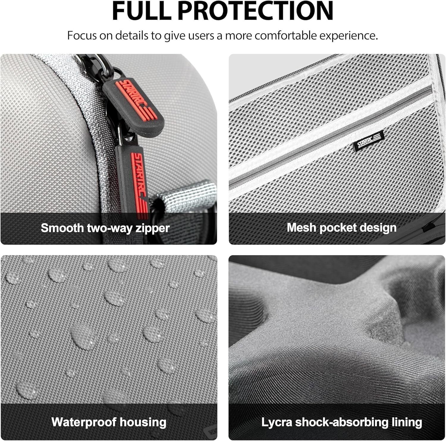 Camera Accessories: STARTRC Carrying Case for DJI Neo Portable PU Storage Protective Bag for DJI Neo Fly More Combo Accessories, Compatible with RC-N3 Remote Controller, Neo Intelligent Flight Battery, Charging Hub