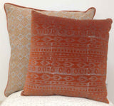 Cushions & Throws: Azuk Orange & Grey Cushion Cover
