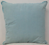 Cushions & Throws: Pack of 4 Frida Aqua Blue 50cm x 50cm Cushion Covers with piping