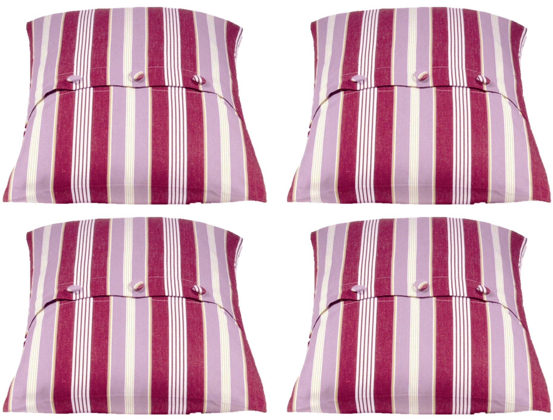 Cushions & Throws: Pack of 4 Coste Fuchsia 50x50cm Striped Cushion Cover