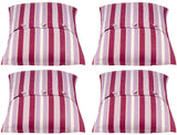 Cushions & Throws: Pack of 4 Coste Fuchsia 50x50cm Striped Cushion Cover