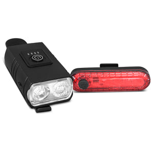 Progear LED Rechargeable Front and Rear Light Set