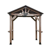 Yardtopia Oslo 2.4m x 1.8m BBQ/Grill Timber & Steel Gable Roof Gazebo