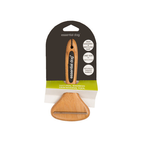 Dog Grooming Supplies: Natural Bamboo Deshedding Tool: Cats & Dogs