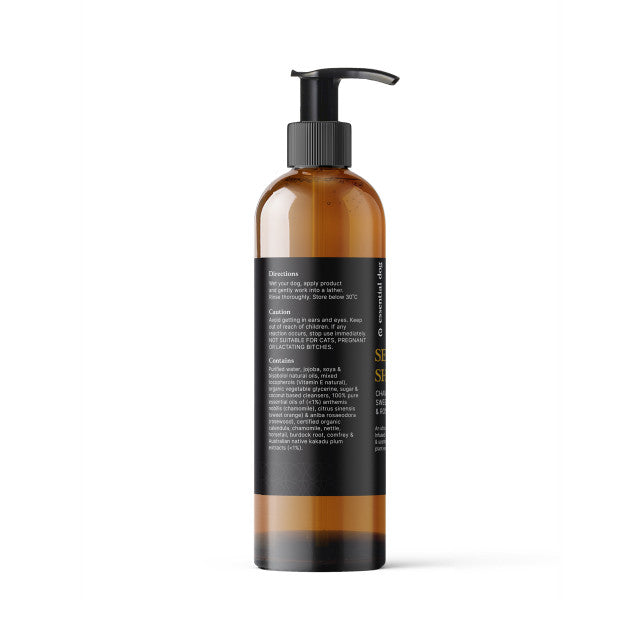 Pet Grooming Supplies: Natural Sensitive Dog Shampoo (Chamomile, Sweet Orange & Rosewood)