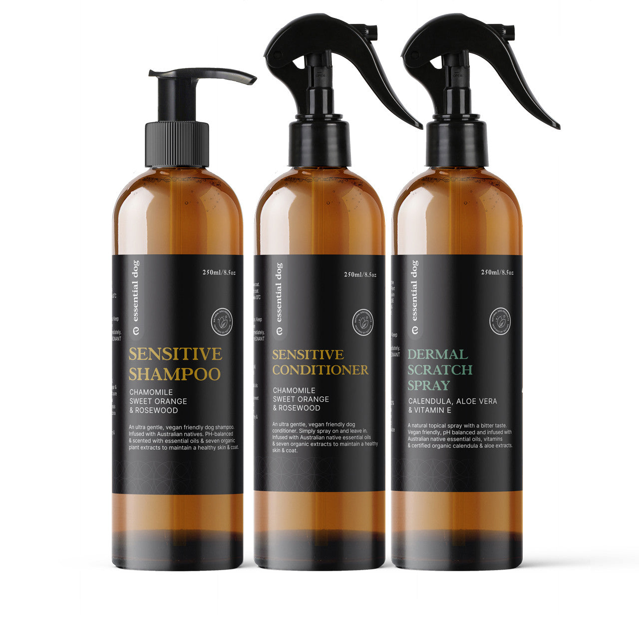 Shampoo & Conditioner: Dog Sensitive Skin Value Pack: Shampoo, Conditioner and Dermal Itch Spray
