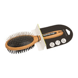 Pet Grooming Supplies: Natural Bamboo Two Sided Brush: Cats & Dogs