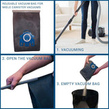 Vacuum Cleaner Accessories: Reusable Vacuum Cloth Bags for Miele GN & FJM Vacuum Cleaners