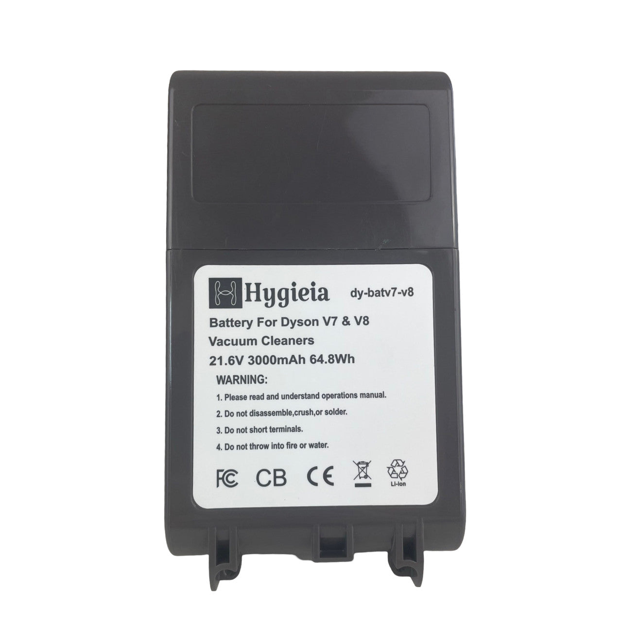 Vacuum Cleaner Accessories: Hygieia Battery - Dual Fit  For ALL Style Dyson V7 & V8 (SV10, SV11, SV25, SV37) Models