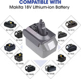 Vacuum Cleaner Accessories: Makita 18V To Dyson V6, DC58 & DC59 Battery Converter / Adapter
