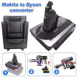 Vacuum Cleaner Accessories: Makita 18V To Dyson V6, DC58 & DC59 Battery Converter / Adapter