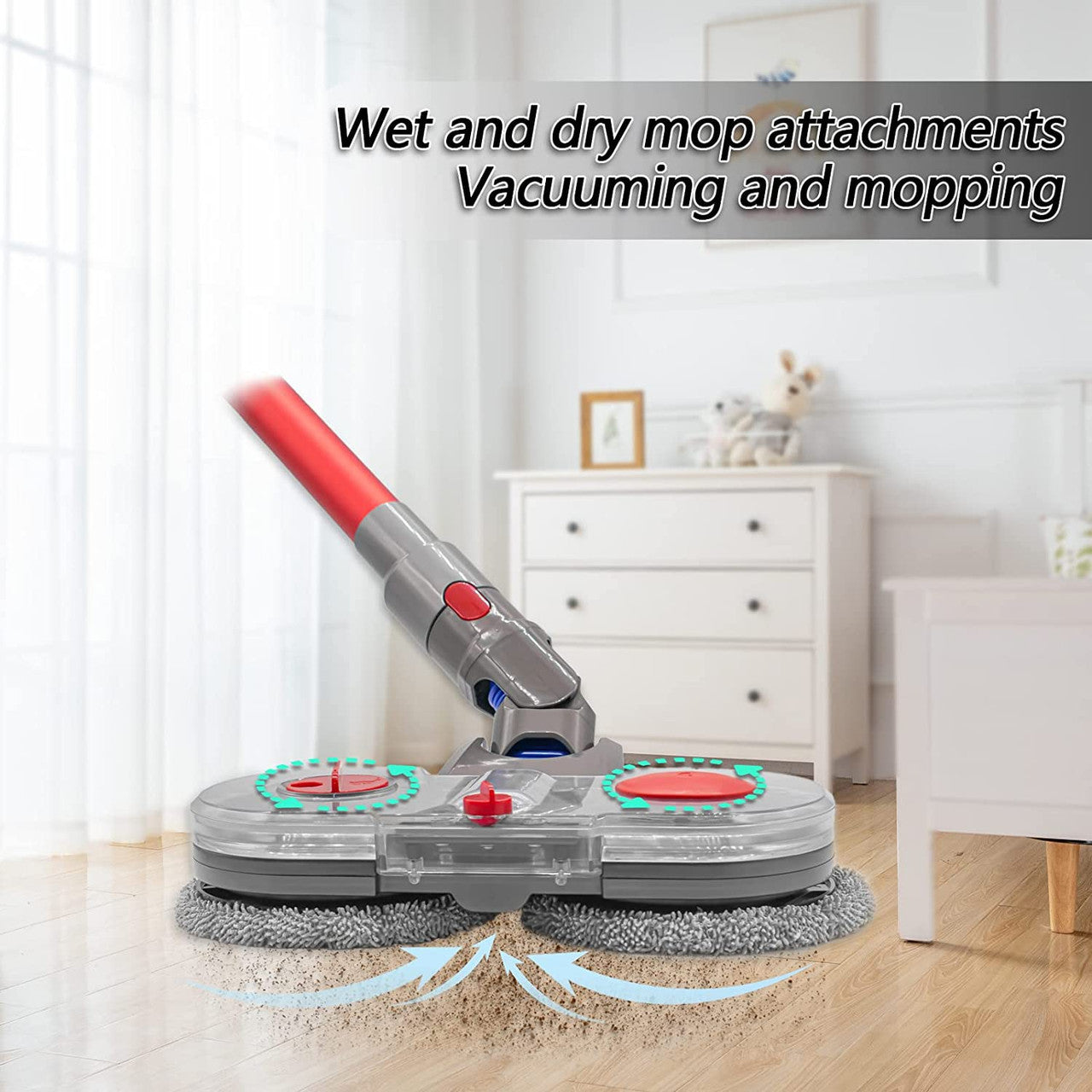 Vacuum Cleaner Accessories: Mopping & Vac attachment for Dyson V7, V8, V10, V11, V15