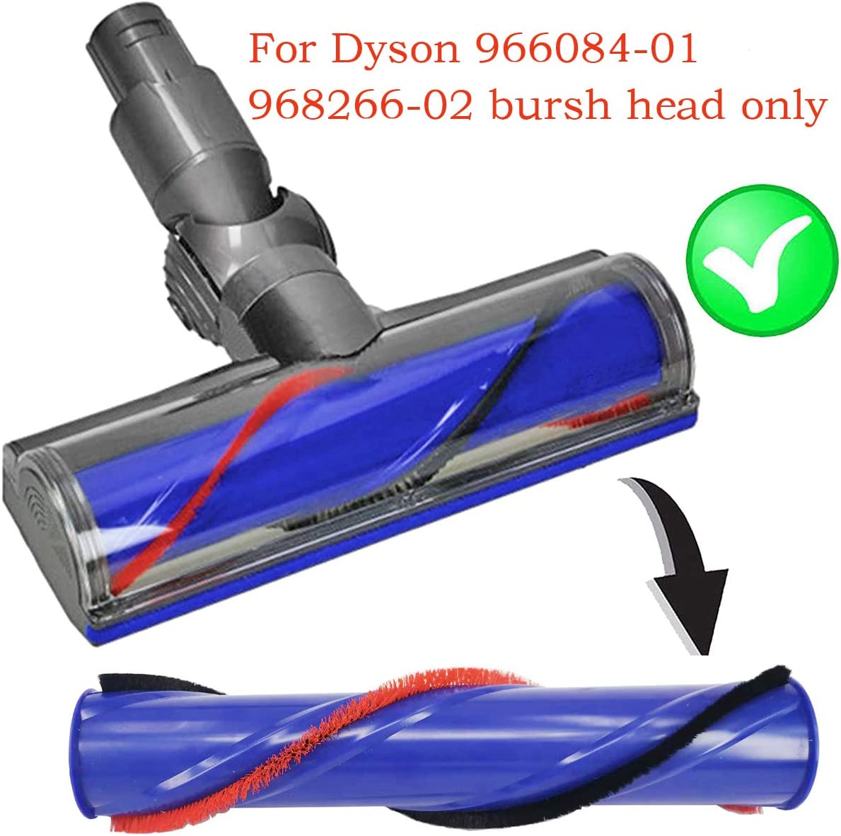Vacuum Cleaner Accessories: Roller brush for Dyson V6 Absolute, Motorhead, Animal Origin & Animal Extra