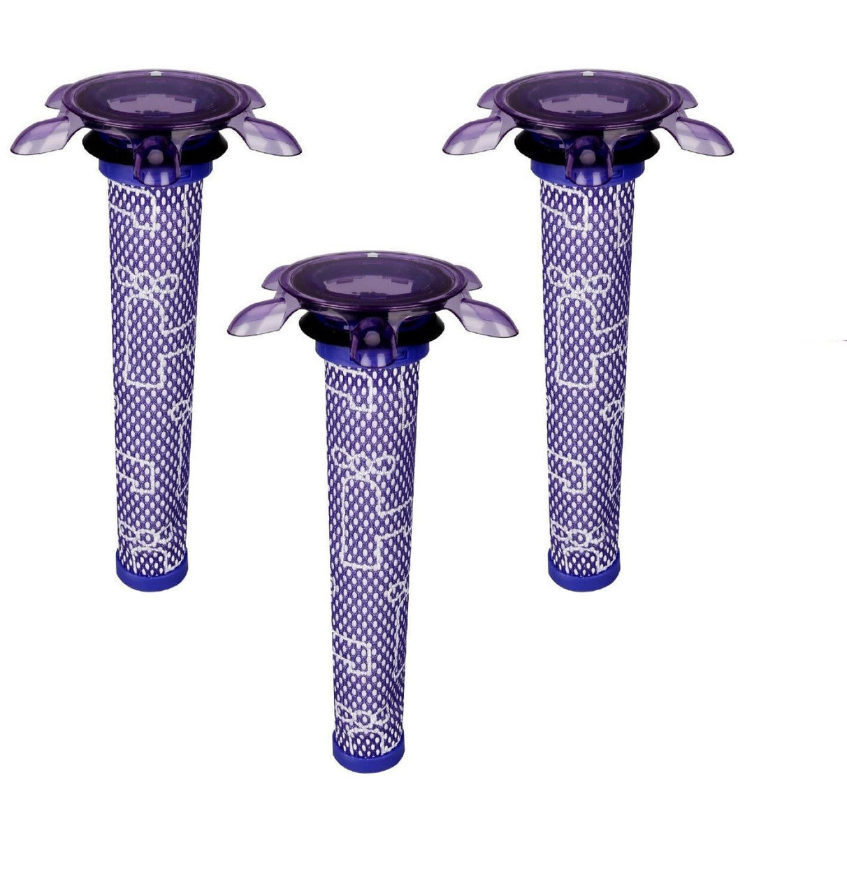 Vacuum Cleaner Accessories: Hygieia 3 X Star Pre-Filters For Dyson V7 & V8 Vacuum Cleaners