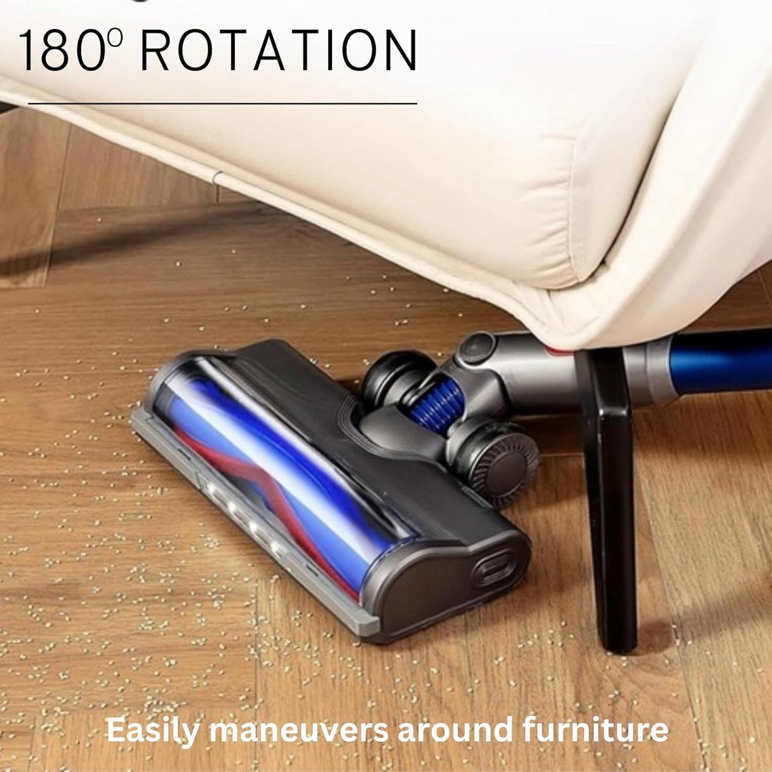 Vacuum Cleaner Accessories: Motorhead & Fluffy Head Combo for Dyson  V7 V8 V10 V11 V15 & Outsize