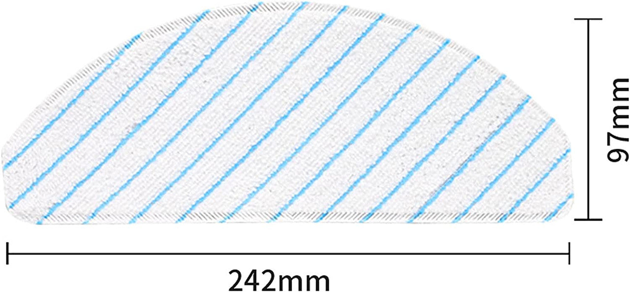 Vacuum Cleaner Accessories: 10 X Mopping pads for Ecovacs Deebot T9/T9+/N8 PRO/N8 PRO+/N8/N8+/NEO/T8/T8+/T8 AIVI/X1 PLUS/T10 PLUS