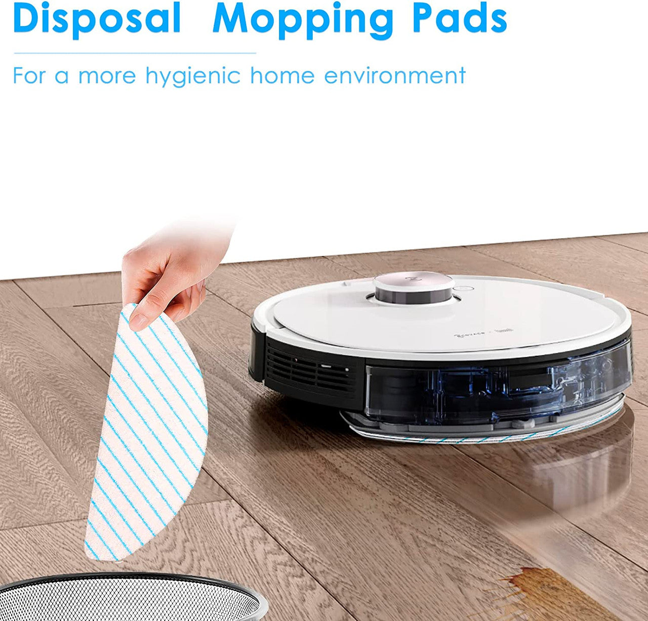 Vacuum Cleaner Accessories: 10 X Mopping pads for Ecovacs Deebot T9/T9+/N8 PRO/N8 PRO+/N8/N8+/NEO/T8/T8+/T8 AIVI/X1 PLUS/T10 PLUS