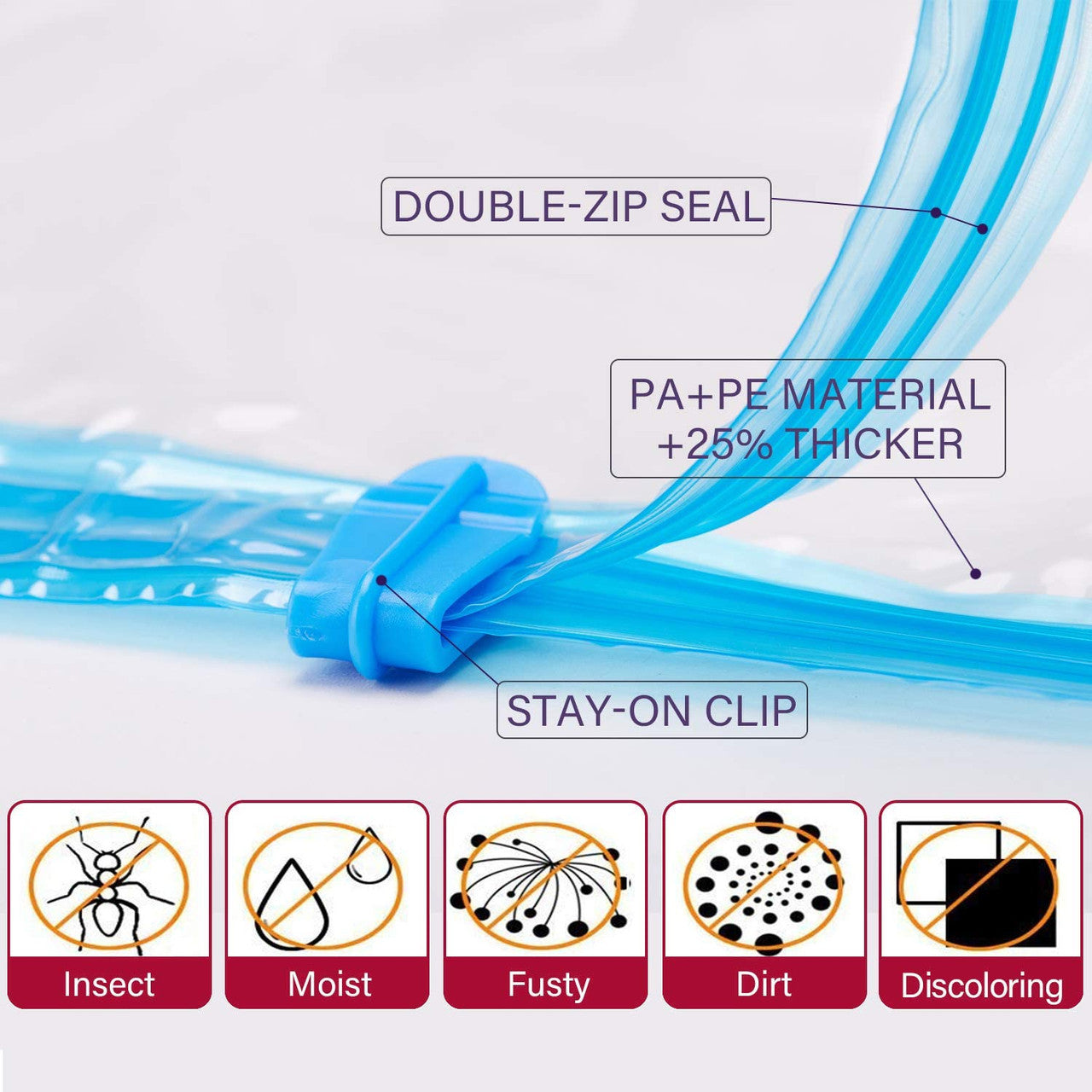 Vacuum Cleaner Accessories: 9 Pack Space Saver Vacuum Seal Storage Bag Kit, 2 Large, 5 Medium & 2 Small