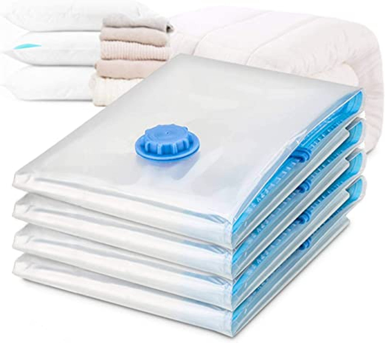 Vacuum Cleaner Accessories: 9 Pack Space Saver Vacuum Seal Storage Bag Kit, 2 Large, 5 Medium & 2 Small