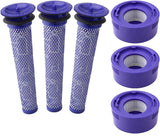 Vacuum Cleaner Accessories: 3 X Filter Kits for DYSON V7 (SV11, SV37) & V8 (SV10, SV25) Vacuum Cleaners