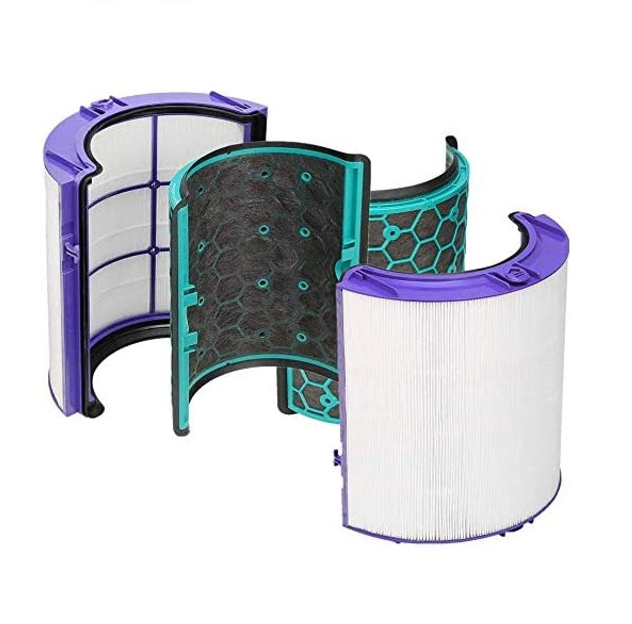 Vacuum Cleaner Accessories: Glass HEPA + Inner Carbon Filter for Dyson Pure Cool Air Purifier