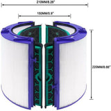 Vacuum Cleaner Accessories: Glass HEPA + Inner Carbon Filter for Dyson Pure Cool Air Purifier