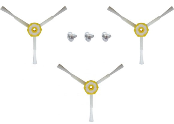 Vacuum Cleaner Accessories: 3 x spinning side brushes for iRobot Roomba 500 / 600 / 700 / 800 /900 series