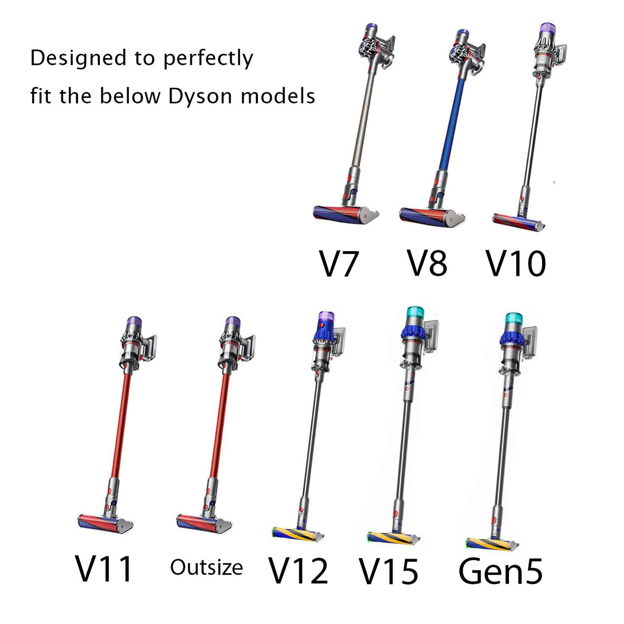 Vacuum Cleaner Accessories: Tool kit for DYSON V7, V8, V10, V11, V12 & V15  vacuum cleaners