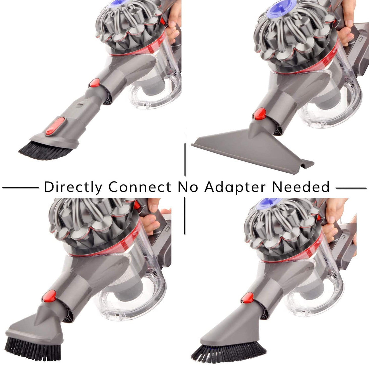 Vacuum Cleaner Accessories: Complete Accessory tool kit for Dyson V7 V8 V10 V11 V12 & V15 vacuum cleaners