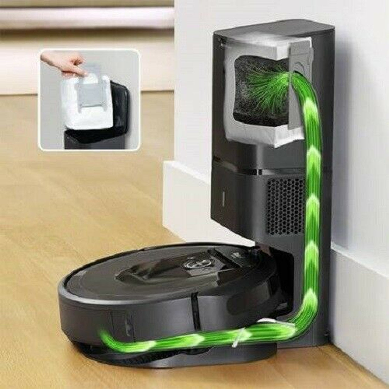 Vacuum Cleaner Accessories: 3 X Vacuum bags for iRobot Roomba i3+, i7+, s9+ and j7+  robot vacuum cleaners