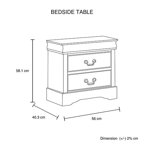Bedroom Suite Solid MDF Queen White