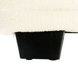 Beds & Bed Frames: King Size High Rise Headboard Linen Beige Fabric Four MDF Drawers with Wheels Bed Frame