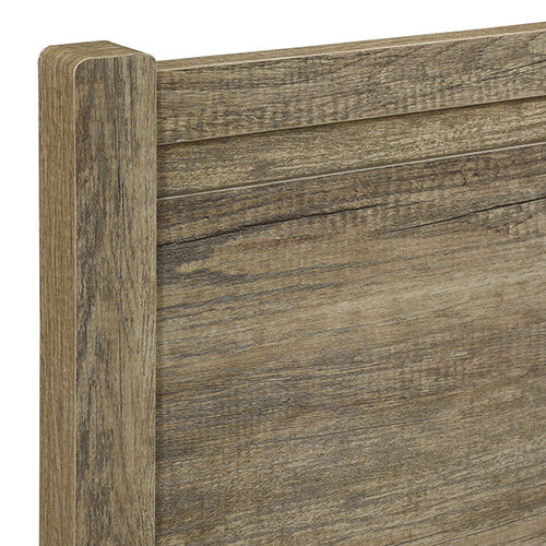 Beds & Bed Frames: Queen Size Bed Frame Natural Wood like MDF in Oak Colour