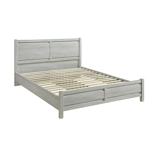 Beds & Bed Frames: Queen Size Bed Frame Natural Wood like MDF in Oak Colour