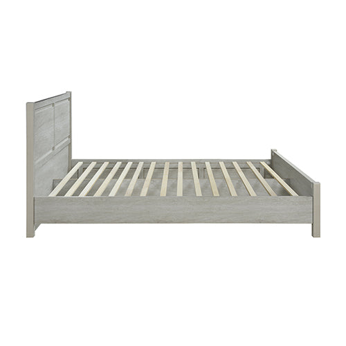 Beds & Bed Frames: Queen Size Bed Frame Natural Wood like MDF in Oak Colour