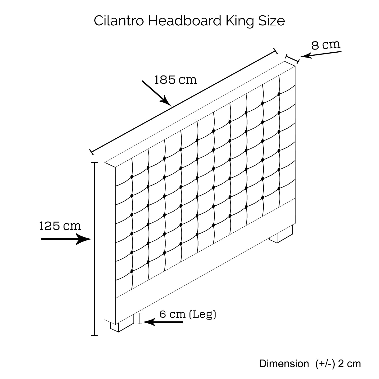 Headboards: Bed Head King Beige Headboard Upholstery Fabric Tufted Buttons