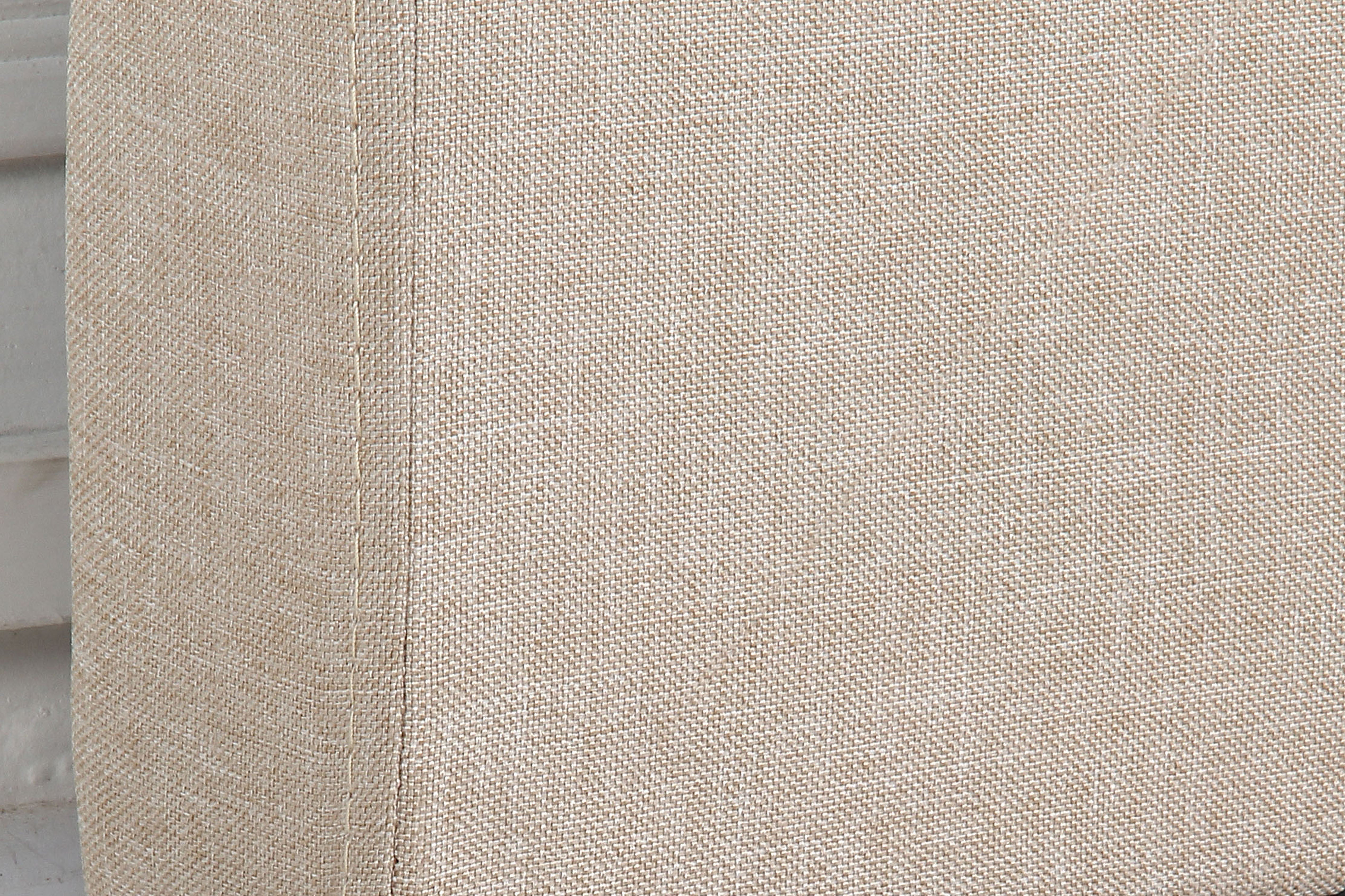 Headboards: Bed Head Queen Beige Headboard Upholstery Fabric Tufted Buttons