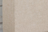 Headboards: Bed Head Queen Beige Headboard Upholstery Fabric Tufted Buttons