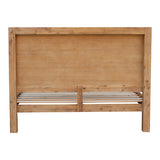 Beds & Bed Frames: Bed Frame King Size in Solid Wood Veneered Acacia Bedroom Timber Slat in Oak