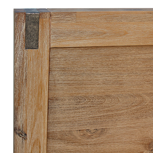 Beds & Bed Frames: Bed Frame King Size in Solid Wood Veneered Acacia Bedroom Timber Slat in Oak