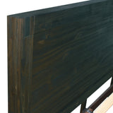 Beds & Bed Frames: Bed Frame Queen Size in Solid Wood Veneered Acacia Bedroom Timber Slat in Chocolate