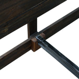 Beds & Bed Frames: Bed Frame Queen Size in Solid Wood Veneered Acacia Bedroom Timber Slat in Chocolate