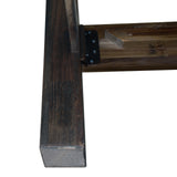 Beds & Bed Frames: Bed Frame Queen Size in Solid Wood Veneered Acacia Bedroom Timber Slat in Chocolate