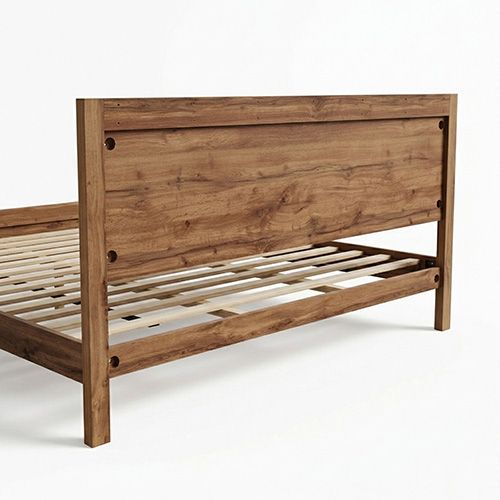 Queen Bed Frame with Natural Timber Look Finish