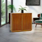 Buffets & Sideboards: Buffet MDF Brown Colour Two Doors Sideboard Storage Cabinet