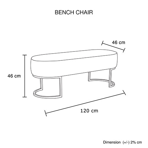 Arm Chairs & Recliners: Noori Bench Chair Black Velvet