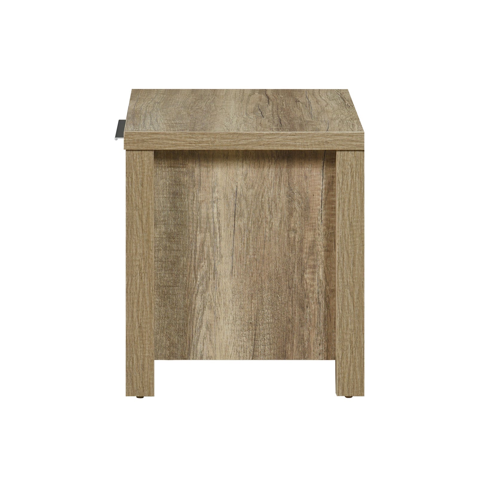 Bedside Tables: Bedside Table 2 drawers Storage Table Night Stand MDF in Oak