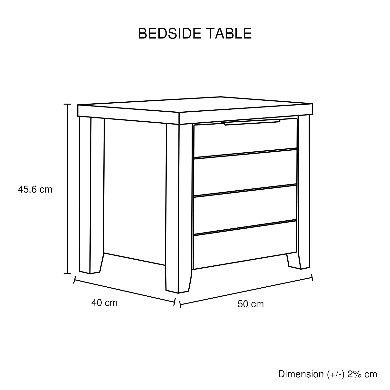 Bedside Tables: Bedside Table 2 drawers Storage Table Night Stand MDF in Oak