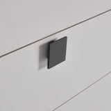 Beds & Bed Frames: Bedside Table with 2 Storage Drawers MDF Combination of Champagne and Black Colour Nightstand